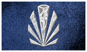 DNSEMP-C-602-SL-SH-BL Silver Sunburst Shimmer Blue